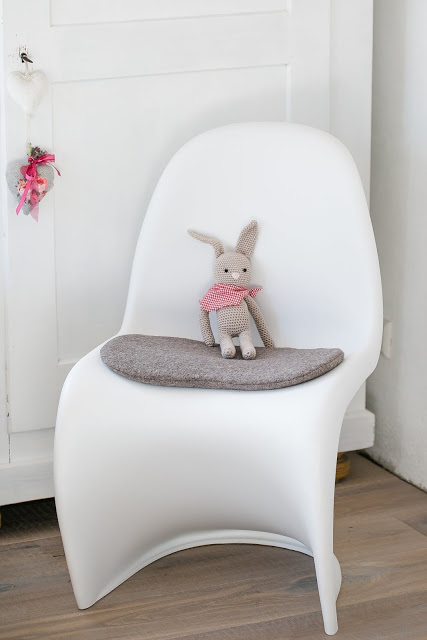 Seat cushion for Panton Chair, Pomponetti, Sitzkissen