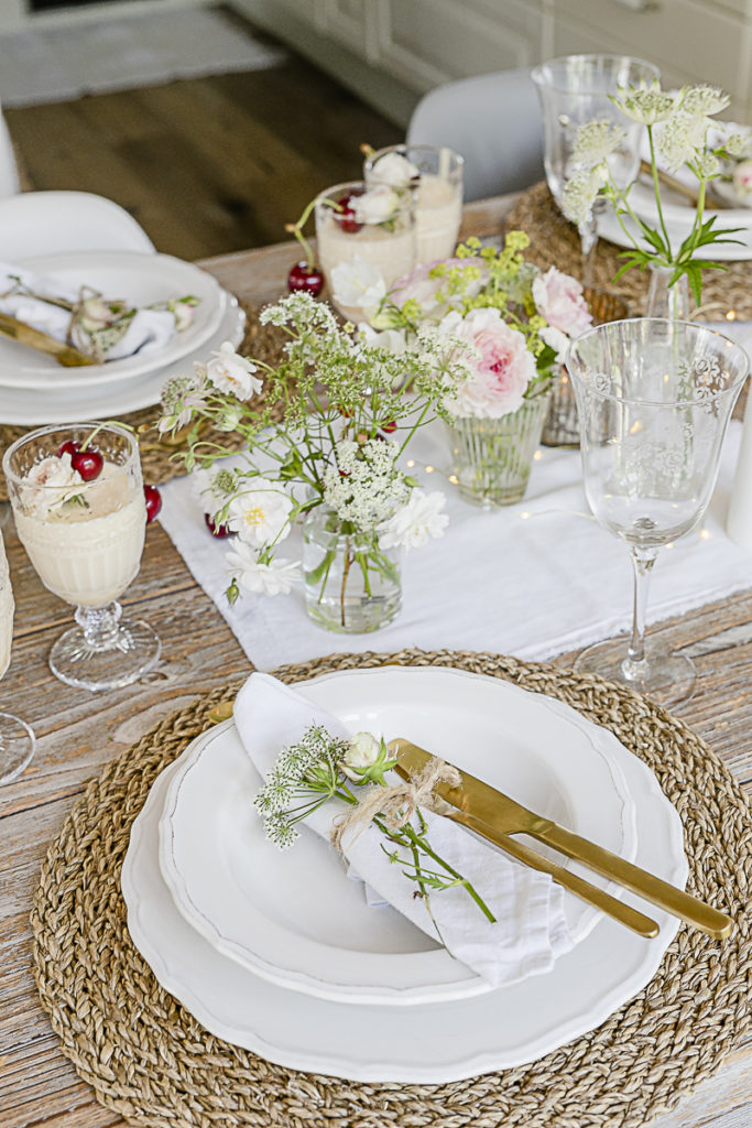 Table decoration Midsummer, Cointreau Sorbet, Pomponetti