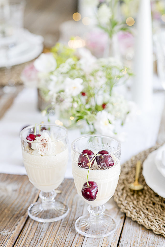 Tischdeko Midsommer, Cointreau Sorbet, Pomponetti