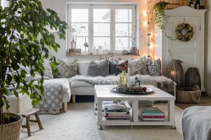 Herbstdeko- Ideen oder letzter Blick auf das Sofa, Pomponetti